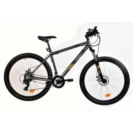 Bicicleta MTB-HT FIVESTARS Guru 27.5 MDB 2022, gri, 440mm