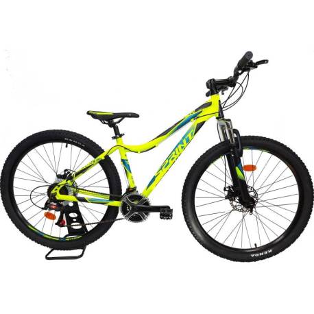 Bicicleta MTB-HT SPRINT Hunter MDB 27.5''- Verde Neon, cadru 400mm