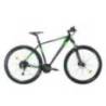 Bicicleta MTB-HT SPRINT Maverick Pro 29, negru mat/verde, cadru 440 mm