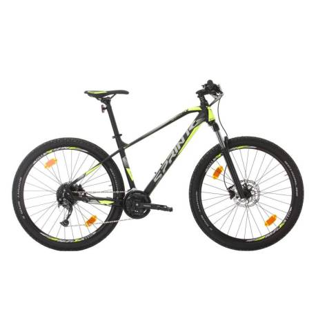 Bicicleta MTB-HT Sprint Apolon 29, negru/verde neon, 440mm