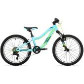 Bicicleta MTB-HT ROCK MACHINE Storm 20'' VB - albastru neon/galben, 10