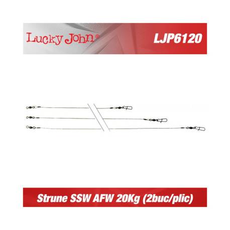 Struna LUCKY JOHN Leader SSW AFW 20kg, 25cm, 2buc/plic