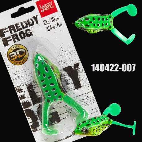 Broasca LUCKY JOHN 3D Freddy V-Leg 10cm, 21g, culoare 007