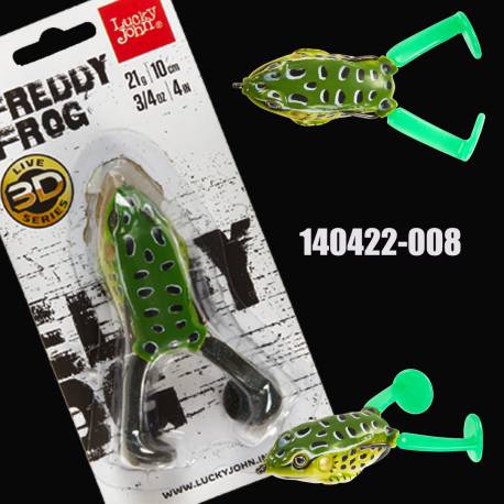 Broasca LUCKY JOHN 3D Freddy V-Leg 10cm, 21g, culoare 008