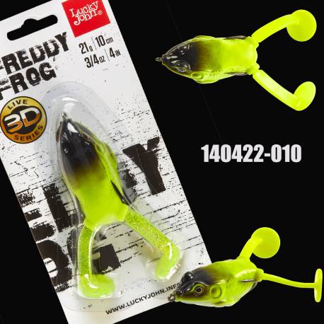 Broasca LUCKY JOHN 3D Freddy V-Leg 10cm, 21g, culoare 010