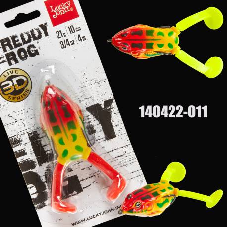 Broasca LUCKY JOHN 3D Freddy V-Leg 10cm, 21g, culoare 011