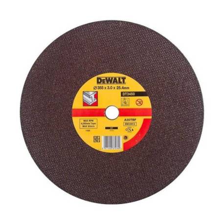 Disc pentru metal DeWALTdt3450-qz, 355x3x22.2mm