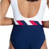 Costum baie dama SPEEDO Heritage Shoreline U Back bleumarin alb, 32