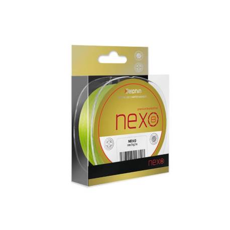 Fir textil DELPHIN Nexo 8 verde fluo, 0.25mm, 18.9kg, 130m