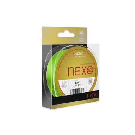 Fir textil DELPHIN Nexo 12 verde fluo, 0.18mm, 13kg, 300m