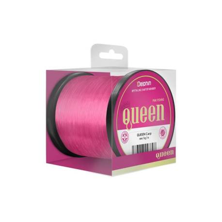 Fir monofilament DELPHIN Queen Carp roz, 0.30mm, 6.8kg, 600m