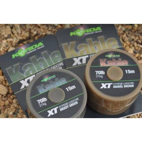 Fir inaintas KORDA Leadcore XT 70lbs, 15m, Gravel Brown