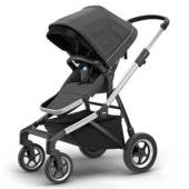 Carucior Thule Sleek pentru 2 copii - Shadow Grey