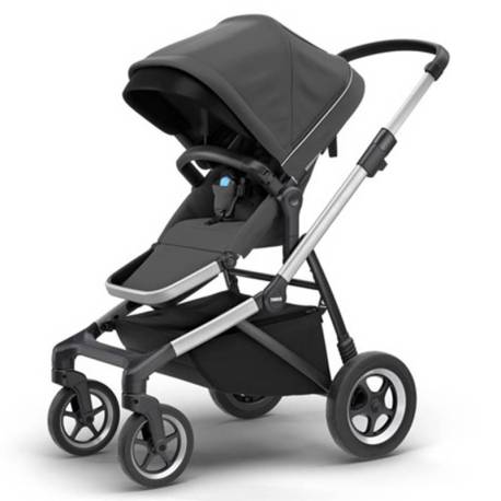 Carucior Thule Sleek pentru 2 copii - Shadow Grey