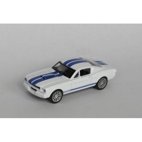 Macheta auto FORD Mustang GT350 (1965) 1:43 alb-albastru