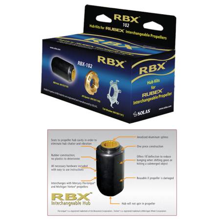 Kit hub elice SOLAX RUBEX RBX 151 GROUP E EVINRUDE JOHNSON