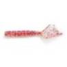 Vierme siliconic MUSTAD AJI Micro Hila 4.3cm UV Clear Red Glitter 12buc/plic