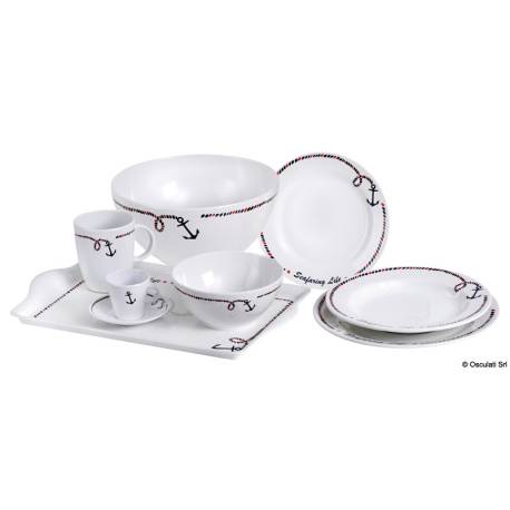 Set de 6 boluri OSCULATI Anchor Line, diametru 15cm