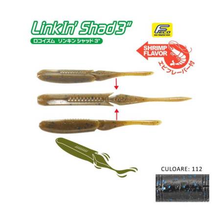 Naluci TIEMCO LinkIn Shad 5" 12.5cm, culoare 112, 5buc/plic