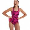 Costum inot femei - Speedo Hyperboom Medalist, negru/roz