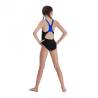 Costum inot fete - SPEEDO Digital Placement, negru/albastru, 15-16