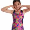 Costum inot fete - SPEEDO Digital Placement, negru/roz, 9-10