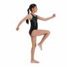 Costum inot fete Speedo Plastisol, negru, 9-10 ani