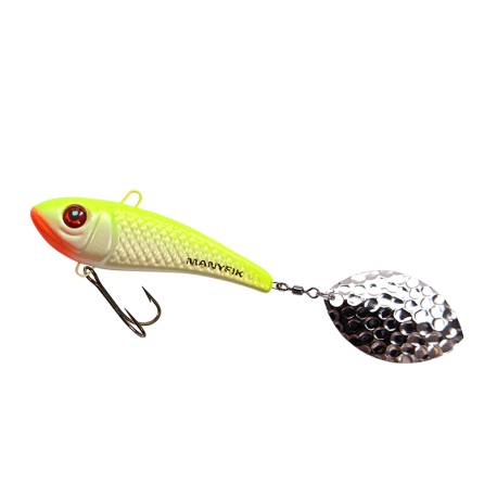 Spinnertail MANYFIK Jerry 9g 4cm culoare J023 Fluo Pearl