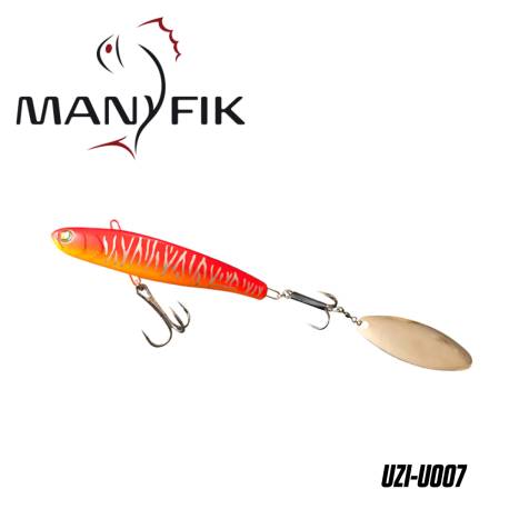 Spinnertail MANYFIK Uzi 28g 10cm culoare U07 Red Tiger