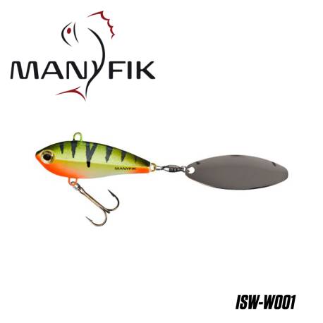 Spinnertail MANYFIK IWO SW 23g 5.5cm culoare W001 Perch