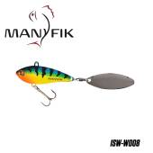 Spinnertail MANYFIK IWO SW 23g 5.5cm culoare W008 Blue Tiger