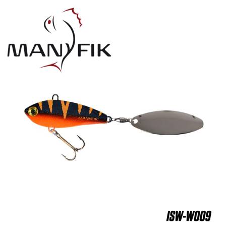 Spinnertail MANYFIK IWO SW 23g 5.5cm culoare W009 Black Perch