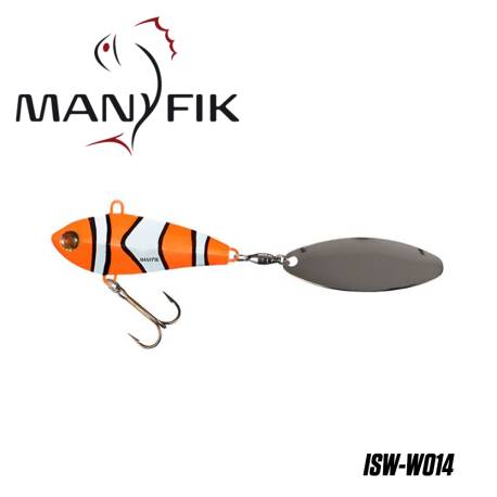 Spinnertail MANYFIK IWO SW 23g 5.5cm culoare W014 Nemo