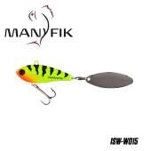 Spinnertail MANYFIK IWO SW 14g 4.5cm culoare W015 Green Tiger