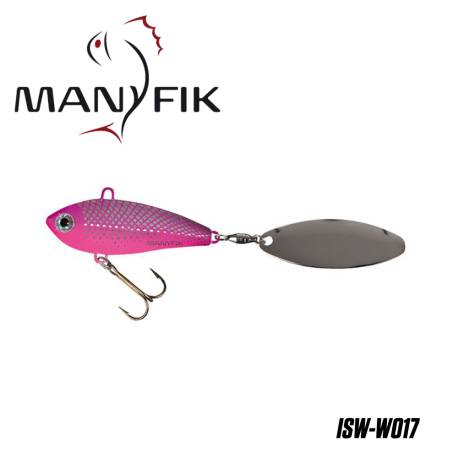 Spinnertail MANYFIK IWO SW 14g 4.5cm culoare W017 Magenta