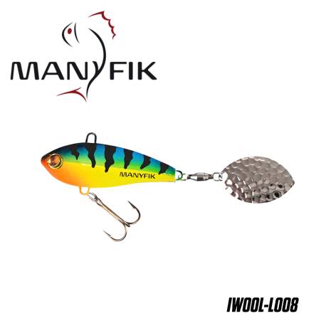 Spinnertail MANYFIK IWO OL 23g 5.5cm culoare L008 Blue Tiger