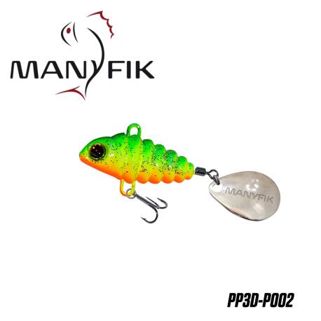 Spinnertail MANYFIK PePe 3D 12g 2.7cm culoare P002 Tiger