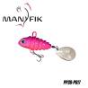 Spinnertail MANYFIK PePe 3D 8g 2.3cm culoare P017 Magenta