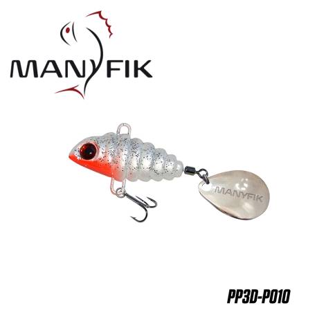 Spinnertail MANYFIK PePe 3D 8g 2.3cm culoare P010 White