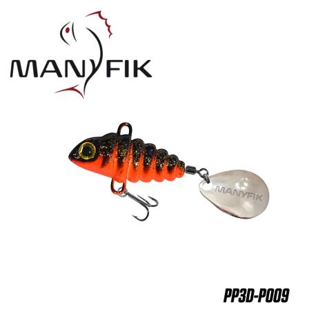 Spinnertail MANYFIK PePe 3D 8g 2.3cm culoare P009 Black