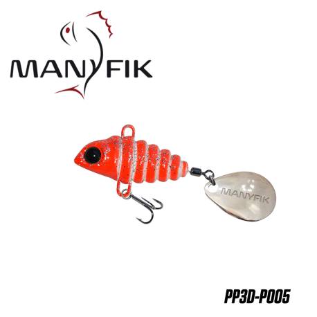 Spinnertail MANYFIK PePe 3D 8g 2.3cm culoare P005 Red