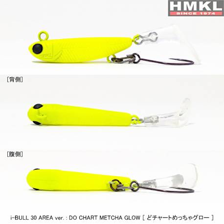 Vobler HMKL I-Bull 30 Area, 3cm, 1.6g, culoare Do Chartreuse Metcha Glow