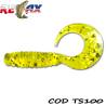 Grub RELAX TWISTER Standard 3cm culoare TS100, 8buc/blister