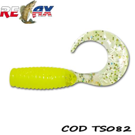 Grub RELAX TWISTER Standard 4cm, culoare TS082, 8buc/blister