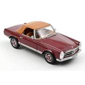 Macheta auto MERCEDES-Benz 230 SL (1963) 1:18 dark red