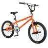 Bicicleta BMX VELORS Rocker V2016A, roti 20", frane V-Brake, cadru portocaliu cu design negru