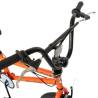 Bicicleta BMX VELORS Rocker V2016A, roti 20", frane V-Brake, cadru portocaliu cu design negru