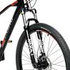 Bicicleta MTB-HT CARPAT C2989H, roti 29", frane hidraulice, Negru/Rosu