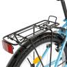 Bicicleta city RICH R2432A, roti 24", cadru bleu cu design alb