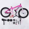 Bicicleta copii 4-6 ani CHIPMUNK CMA1602C, roti 16", fucsia/alb